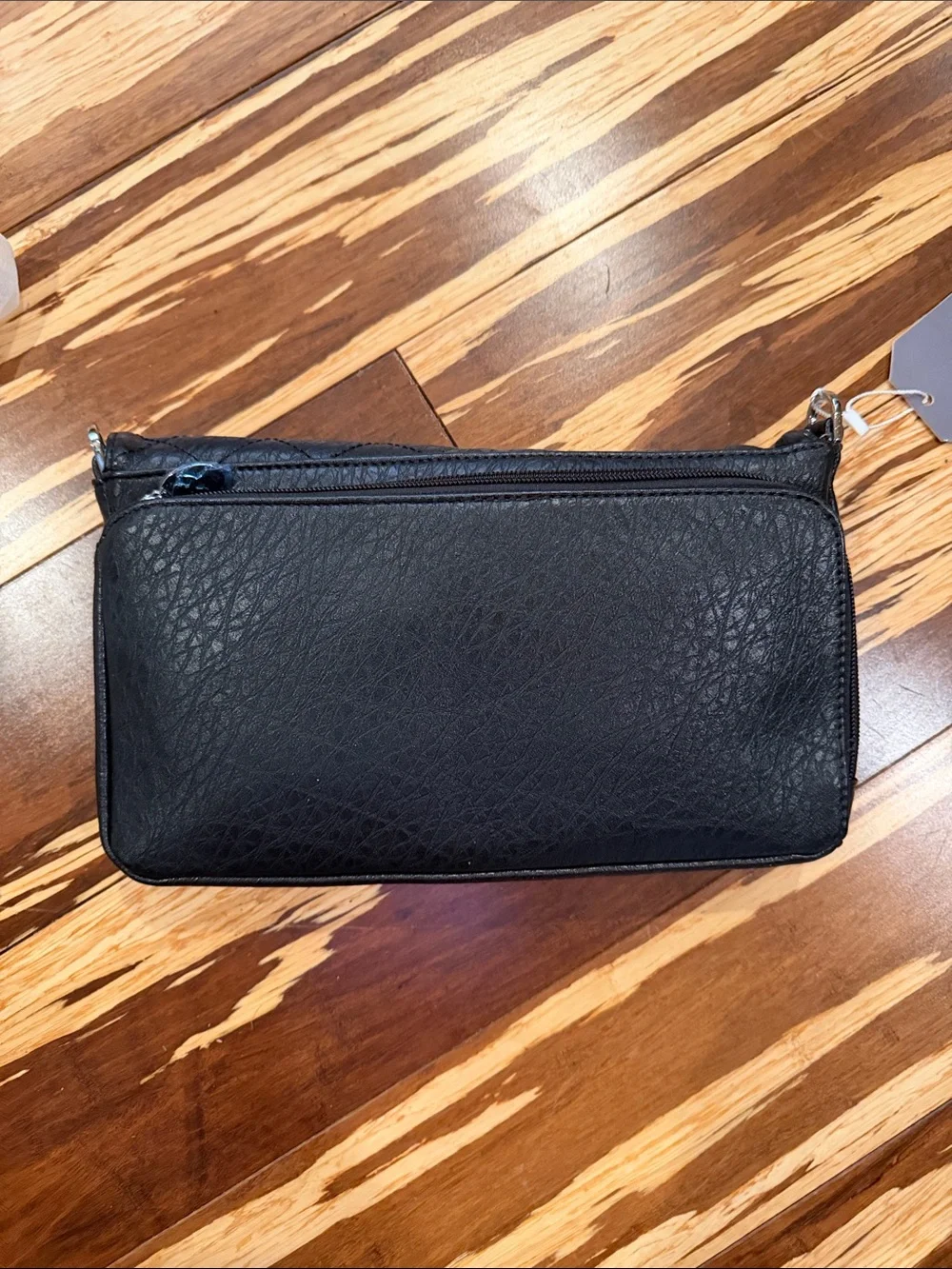 Damsel In Defense Quilted Black Clutch Wristlet